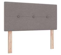 vidaXL Headboard LED Taupe 90 cm avec Bouton rembourré