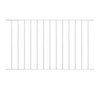 vidaXL Panneau de clôture 145224 G 1,7x0,75 m acier thermolaqué blanc