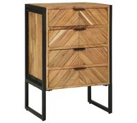 Vidaxl Highboard 50x35x75 Cm En Bois Massif D'acacia