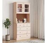 vidaXL Highboard ALTA 77x35x165 cm Pin massif