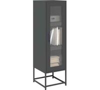 vidaXL Highboard Anthracite 36x39x123 cm Acier laminé à froid