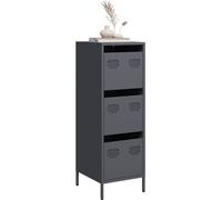 vidaXL Highboard Anthracite 39x35x103,5 cm Acier