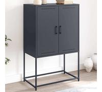 vidaXL Highboard Anthracite 68,5x38,5x107 cm Acier