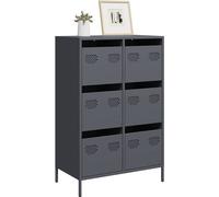 vidaXL Highboard Anthracite 68x39x101,5 cm Acier
