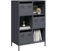 vidaXL Highboard Anthracite 68x39x103,5 cm Acier