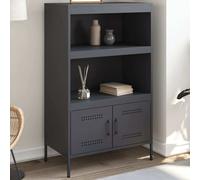 vidaXL Highboard Anthracite 68x39x113 cm Acier