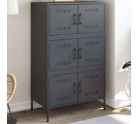 vidaXL Highboard Anthracite 68x39x113 cm Acier