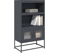 vidaXL Highboard Anthracite 68x39x123 cm Acier