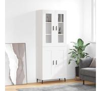 vidaXL Highboard blanc 69,5x34x180 cm Bois composite