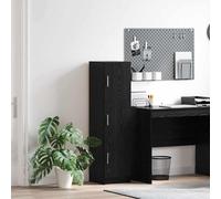 vidaXL Highboard chêne noir 31,5 x 32 x 124 cm Bois composite
