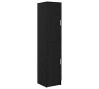 Vidaxl Buffet Chêne Noir Bois D'ingénierie Moyen Buffet Rectangulaire Noir