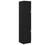 Vidaxl Buffet Chêne Noir Bois D'ingénierie Moyen Buffet Rectangulaire Noir