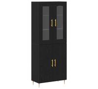 Vidaxl Highboard Chêne Noir 69,5x34x180 Cm Bois Reconstitué