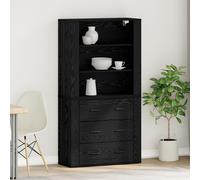 vidaXL Armoire haute Chêne noir 80 x 33 x 150 cm Bois composite