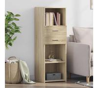 vidaXL Highboard chêne Sonoma 40x42,5x124 cm Matériau dérivé du bois