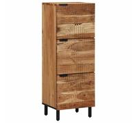 vidaXL Highboard Marron 40 x 33 x 110 cm Bois d'acacia Massif, Buffet Moderne, unité de Rangement rectangulaire pour Salon, Organisateur élégant, Meuble Compartiment Polyvalent