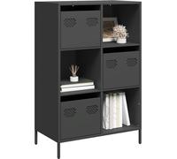 vidaXL Highboard noir 68x39x103,5 cm acier