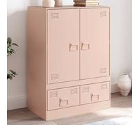 vidaXL Highboard Rosa 67x39x95 cm Acier