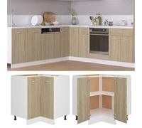 Vidaxl Armoire De Plancher D'angle ""Lyon"" Chêne Sonoma