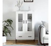 vidaXL Buffet haut blanc 69,5x31x115 cm bois d'ingénierie 828308