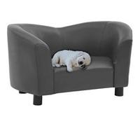 vidaXL Hondenbank 67x41x39 cm kunstleer grijs170948 Gris G
