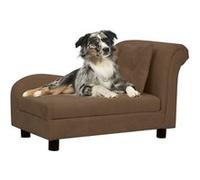vidaXL Hondenbank met kussen 83x44x44 cm pluche bruin171101 Brun G