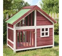 Vidaxl Chenil Moka 96x60,5x87 Cm Bois De Pin Solide