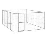 vidaXL Hondenkennel 14,52 mÂ² gegalvaniseerd staal3082318 Argent G