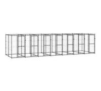 Vidaxl Chenil Extérieur Acier 16,94 M²