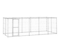 Vidaxl Chenil Ext¿¿Rieur Acier Galvanis¿¿ Avec Toit 12,1 M?