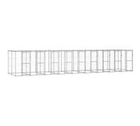 Vidaxl Chenil Ext¿¿Rieur Acier Galvanis¿¿ Avec Toit 21,78 M?