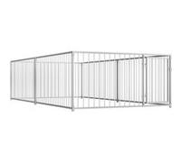 vidaXL Hondenkennel voor buiten 200x400x100 cm144490 Argent G