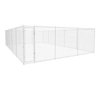 vidaXL Hondenkennel voor buiten 950x570x185 cm gegalvaniseerd staal145036 Argent G