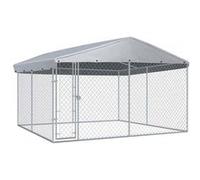 Vidaxl Chenil Extérieur Avec Toit Pour Chiens 382x382x225 Cm