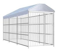 Vidaxl Chenil D'extérieur Avec Toit Pour Chiens 450 X 150 X 200 Cm