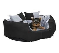 vidaXL Hondenkussen omkeerbaar en wasbaar 65x50x20 cm grijs en zwart171207 Gris G
