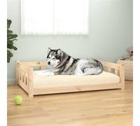 Vidaxl Lit Pour Chien 105,5x75,5x28 Cm Bois De Pin Solide