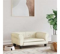 Hondenmand 70x45x30 cm fluweel crÃmekleurig171830