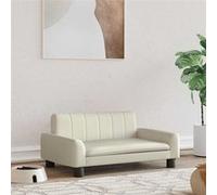 vidaXL Hondenmand 70x45x30 cm kunstleer crÃmekleurig171864 Crème G