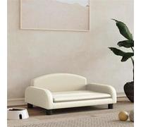 vidaXL Hondenmand 70x45x30 cm kunstleer crÃmekleurig171966 Crème G