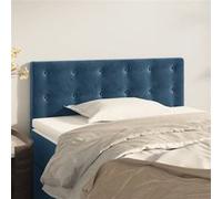 vidaXL Hoofdbord 100x5x78/88 cm fluweel donkerblauw346454 Bleu G