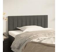 vidaXL Hoofdbord 100x5x78/88 cm fluweel donkergrijs346237 Gris foncé G