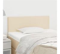 Hoofdbord 100x5x78/88 cm stof crÃmekleurig345769