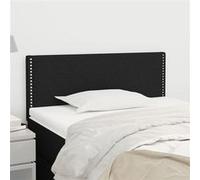 Vidaxl Tête De Lit Noir 100x5x78/88 Cm Tissu Noir
