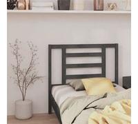 vidaXL Hoofdbord 106x4x100 cm massief grenenhout grijs818807 Gris G