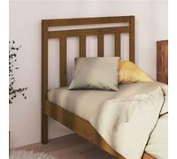 Vidaxl Tête De Lit Marron Miel 106x4x100 Cm Bois Massif De Pin Marron