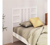vidaXL Hoofdbord 106x4x100 cm massief grenenhout wit817826 Blanc G