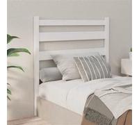 vidaXL Hoofdbord 106x4x100 cm massief grenenhout wit818406 Blanc G