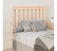 Tête de Lit Noir 146x6x101 cm Bois Massif de Pin Meuble de Chambre vidaXL