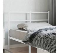 vidaXL Tête de lit de Remplacement métal Blanc 120 cm